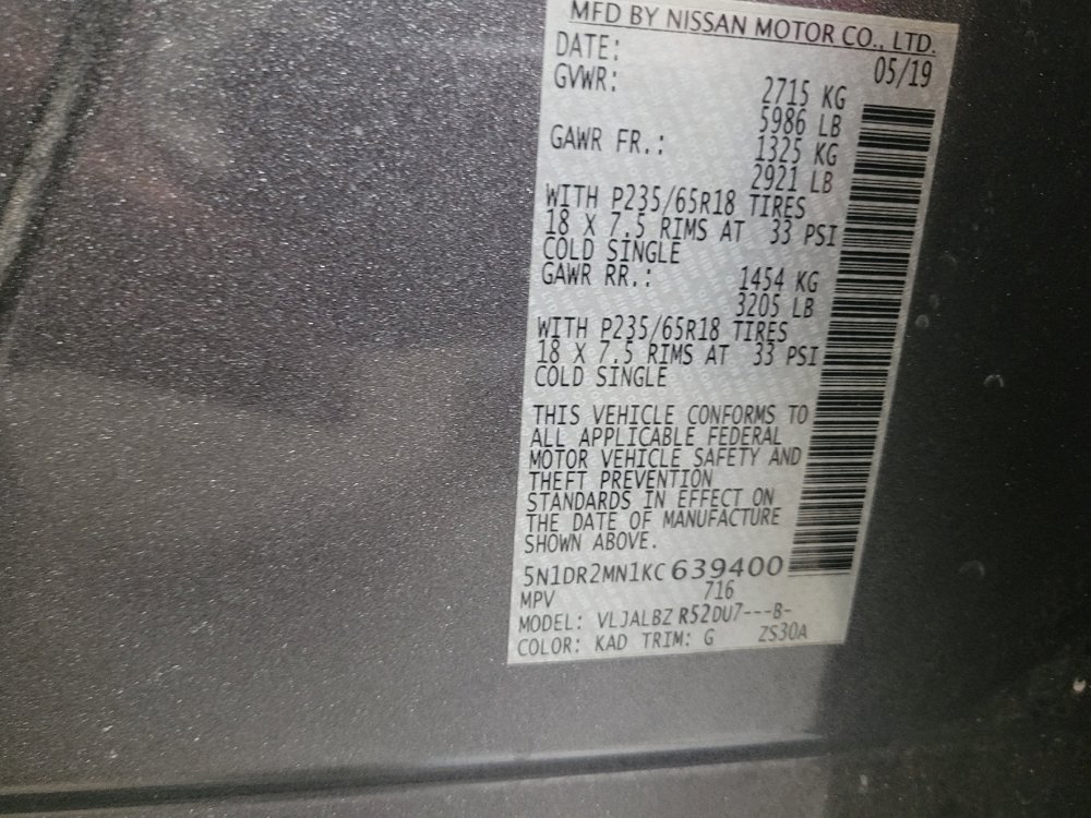 Used 2019 Nissan Pathfinder S FWD image 33