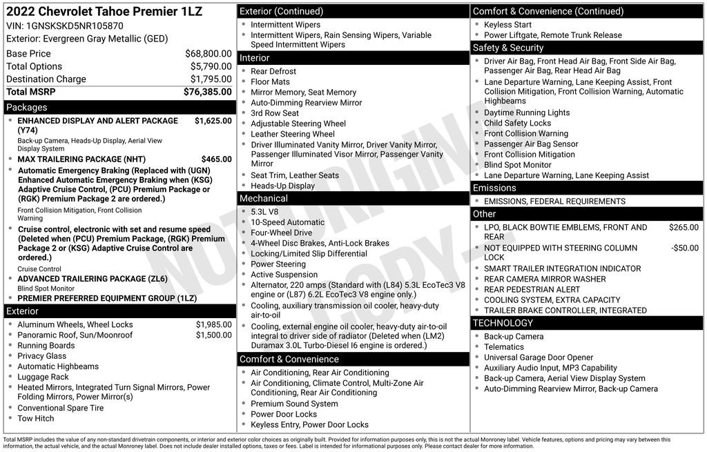 Certified 2022 Chevrolet Tahoe Premier image 16