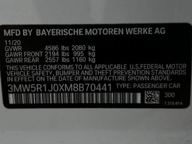 Used 2021 BMW 330i Sedan w/ M Sport Package RWD image 33