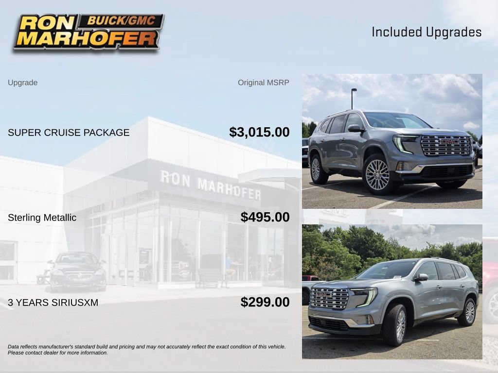 New 2026 GMC Acadia Denali w/ Super Cruise Package AWD/4WD image 6