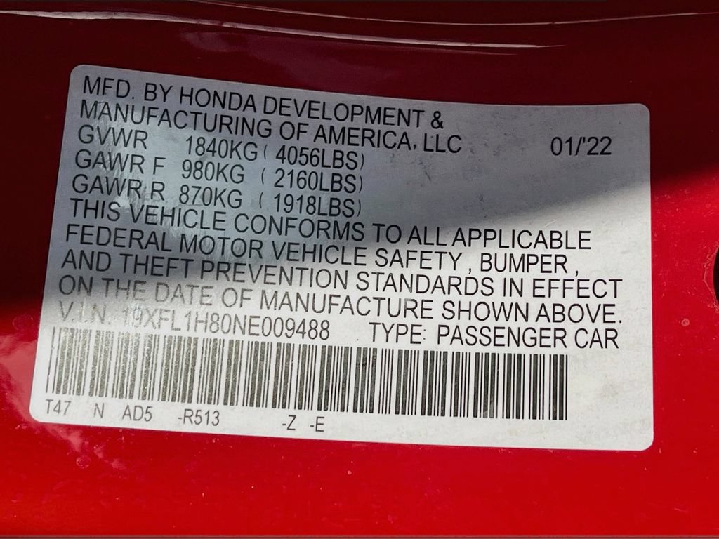 Used 2022 Honda Civic Sport Touring image 33