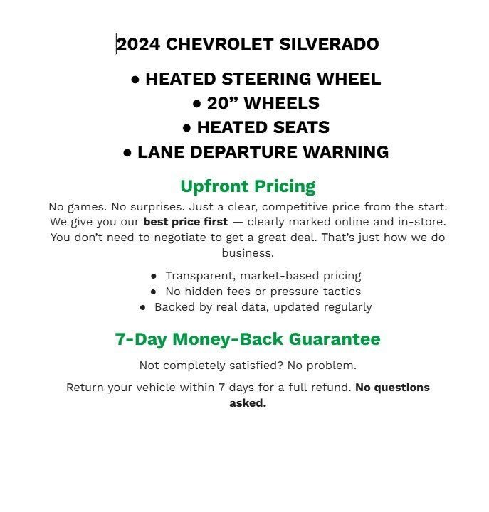 Used 2024 Chevrolet Silverado 1500 LT image 2