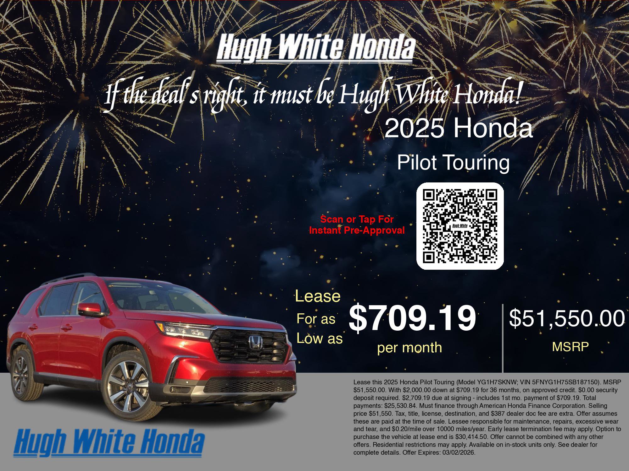 New 2025 Honda Pilot Touring image 3