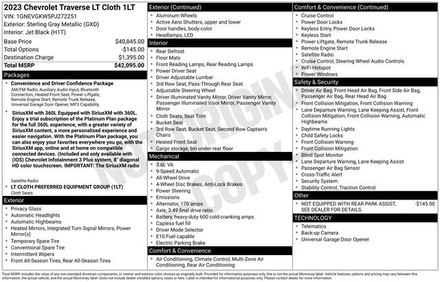 Used 2023 Chevrolet Traverse LT image 10