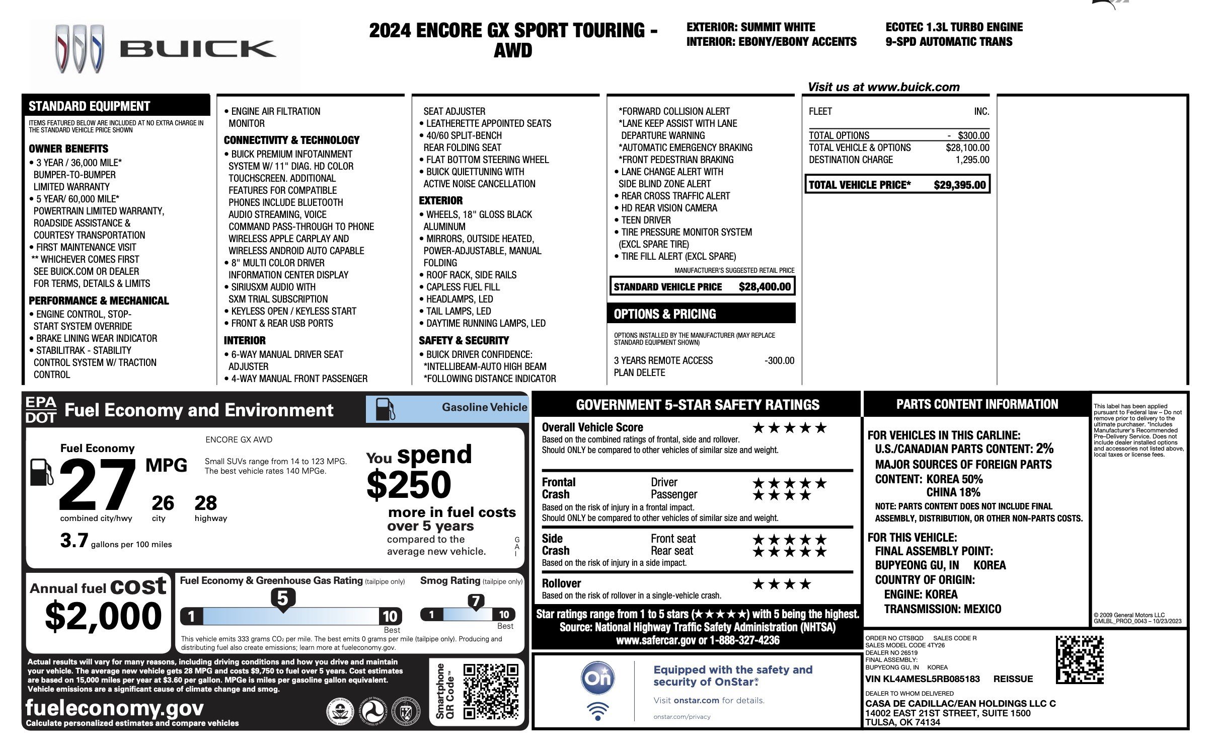 Used 2024 Buick Encore GX Sport Touring AWD/4WD image 4