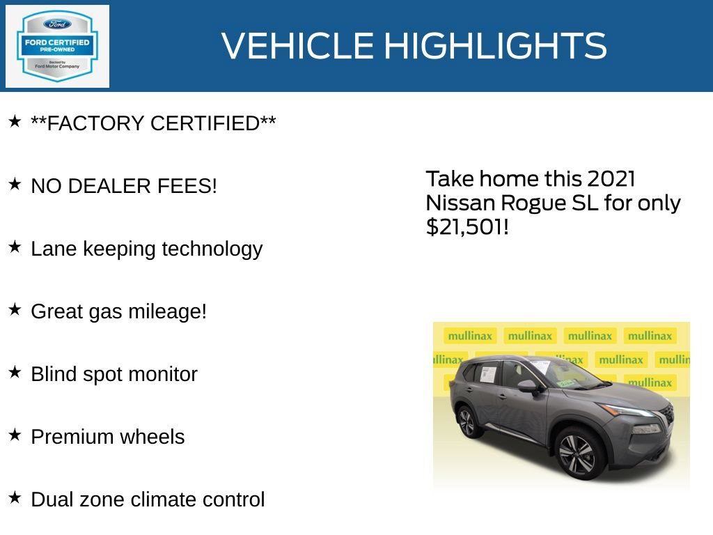Used 2021 Nissan Rogue SL FWD image 12