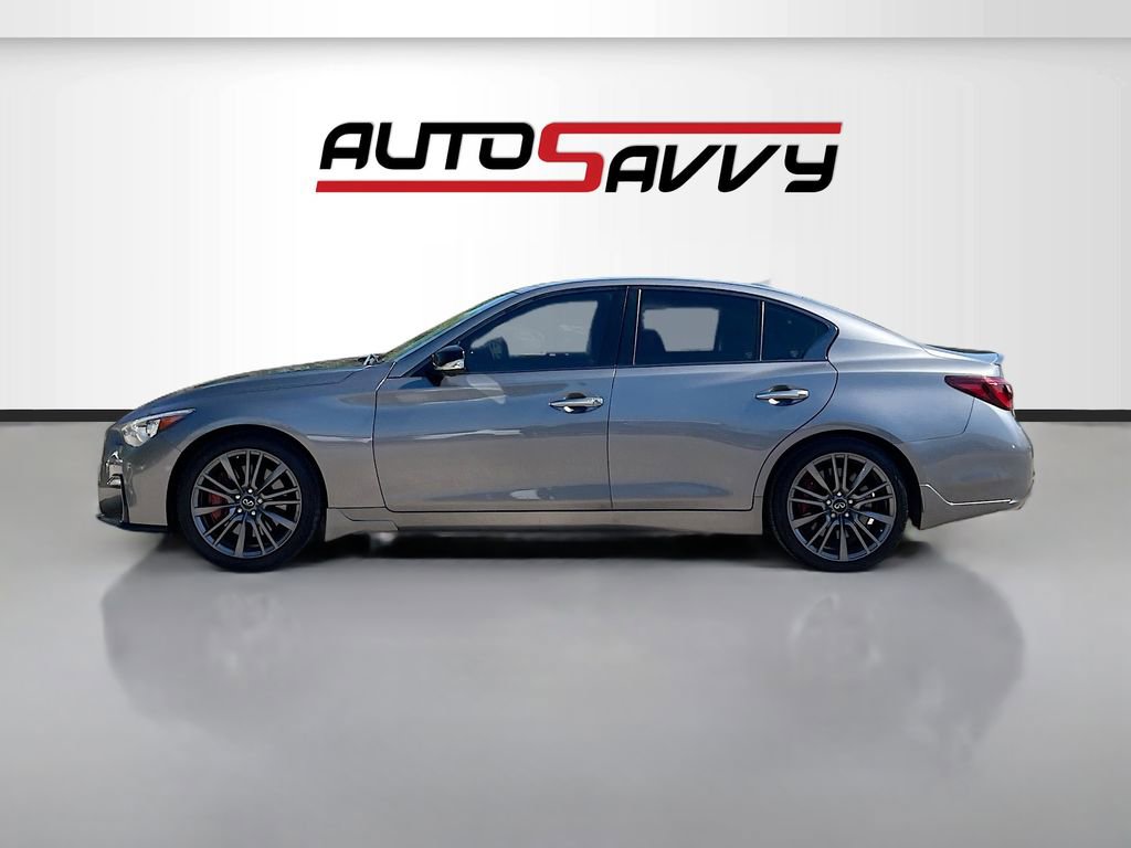 Used 2022 INFINITI Q50 Red Sport 400 w/ Carbon Fiber Package RWD image 4