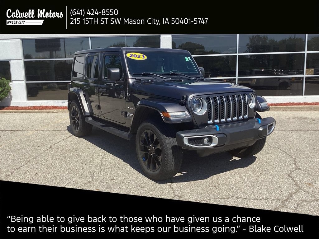 Used 2023 Jeep Wrangler Unlimited Sahara w/ Cold Weather Group AWD/4WD image 1