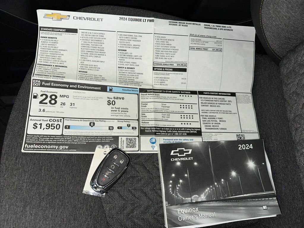 Certified 2024 Chevrolet Equinox LT w/ LPO, Floor Liner Package image 16