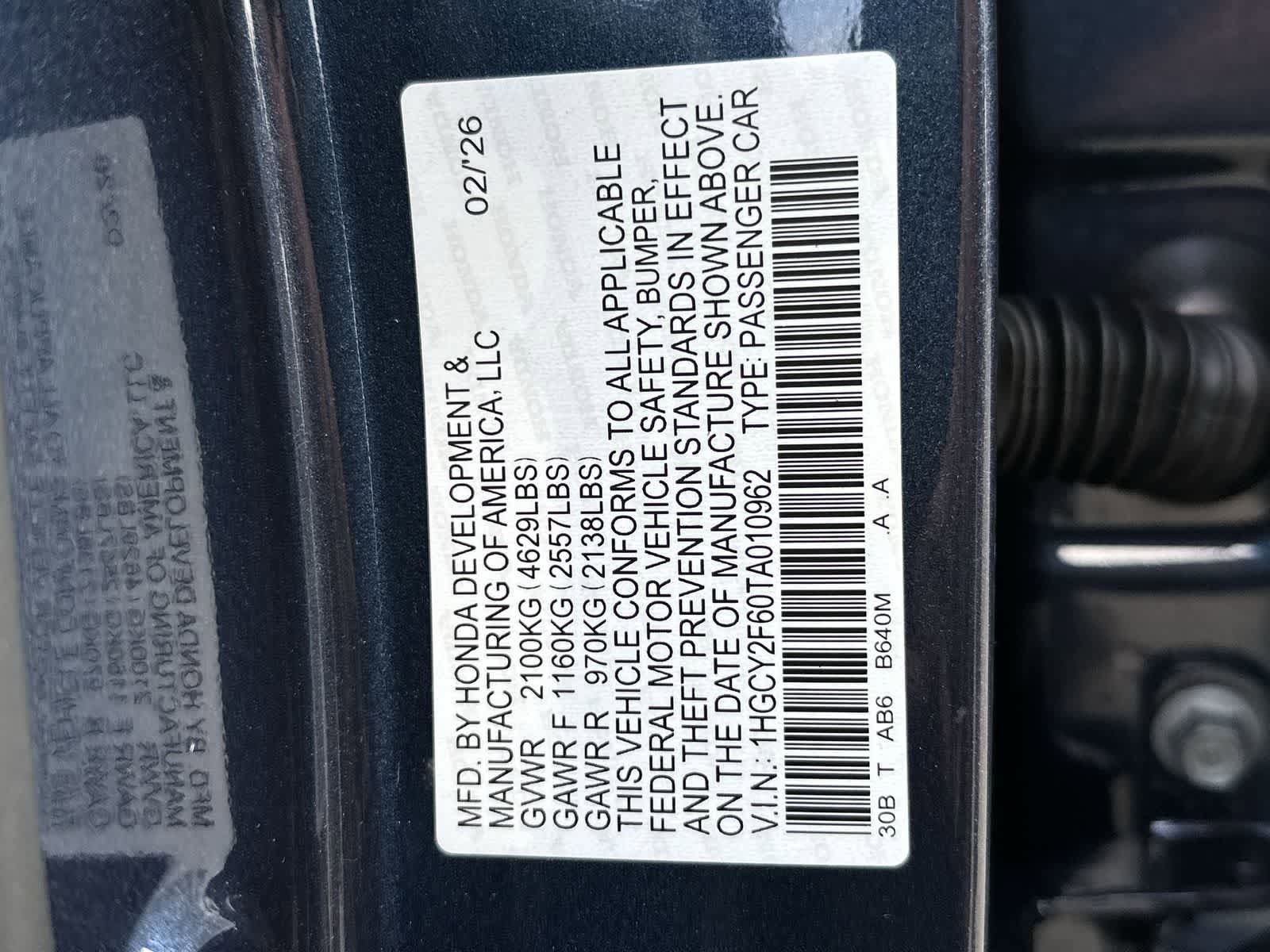 New 2026 Honda Accord EX-L image 19