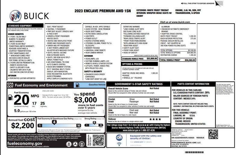 Used 2023 Buick Enclave Premium AWD/4WD image 3