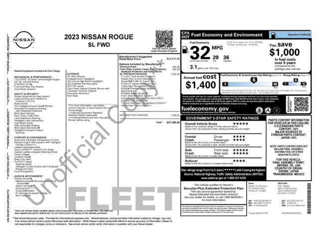 Used 2023 Nissan Rogue SL w/ SL Premium Package FWD image 4