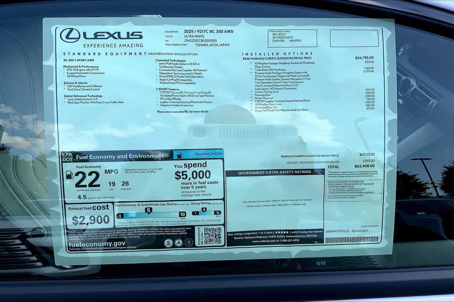 New 2025 Lexus RC 350 F Sport AWD/4WD image 21