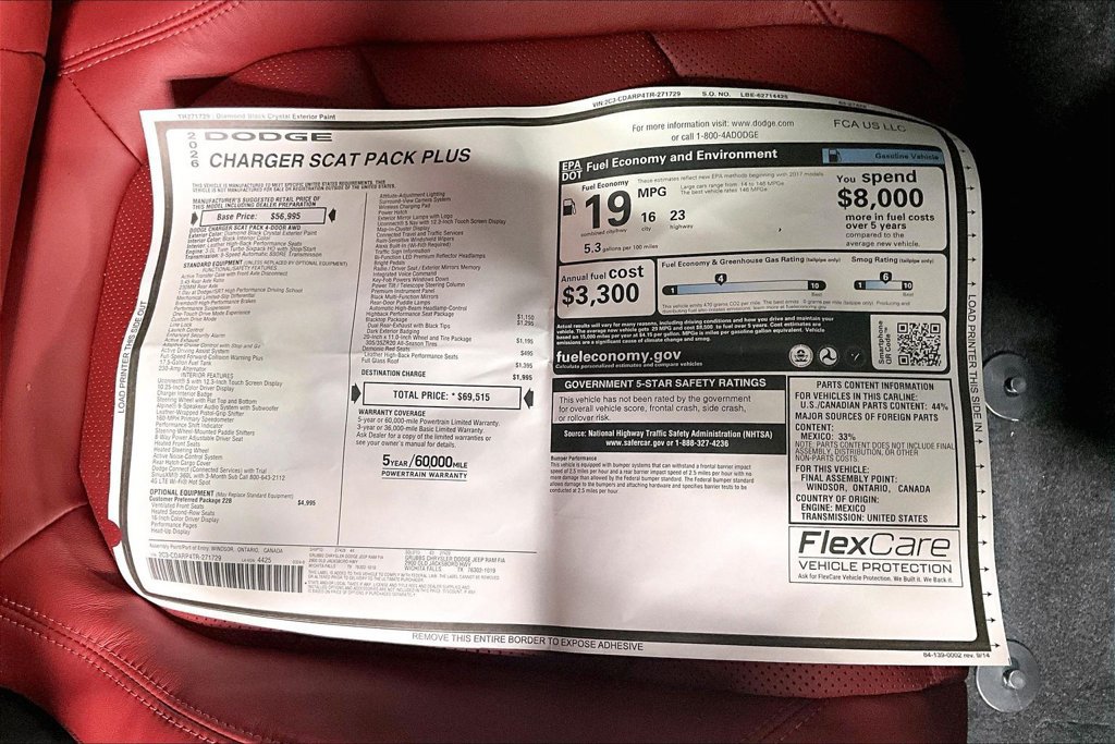 New 2026 Dodge Charger Scat Pack AWD/4WD image 34