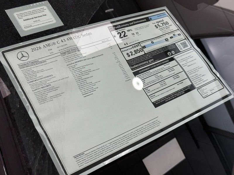 New 2026 Mercedes-Benz C 43 AMG 4MATIC Sedan image 4