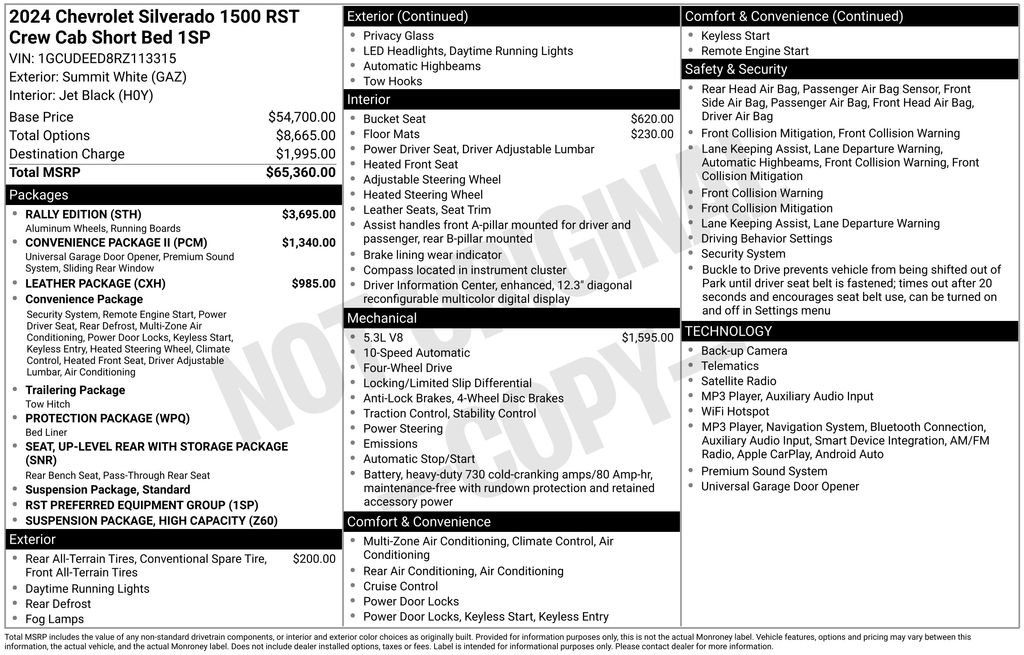 Used 2024 Chevrolet Silverado 1500 RST w/ Rally Edition AWD/4WD image 6