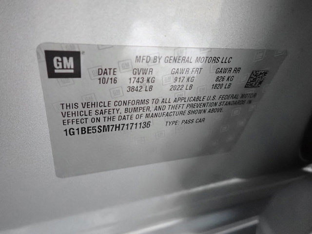 Used 2017 Chevrolet Cruze LT w/ Convenience Package image 28