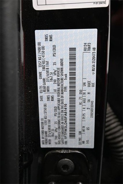 Used 2025 Ford F150 XLT w/ Equipment Group 301A Standard image 15