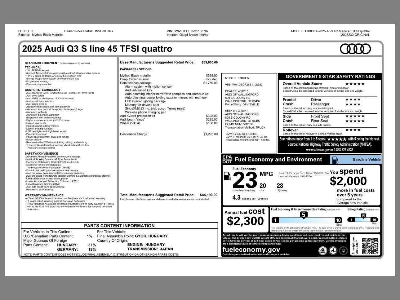 New 2025 Audi Q3 2.0T Premium image 19