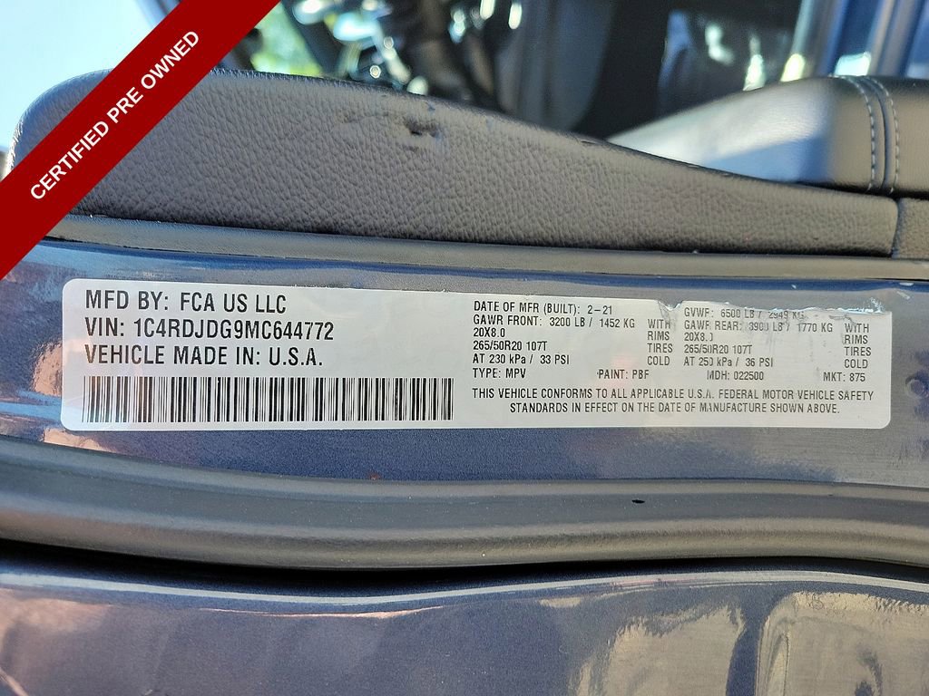 Certified 2021 Dodge Durango GT image 27