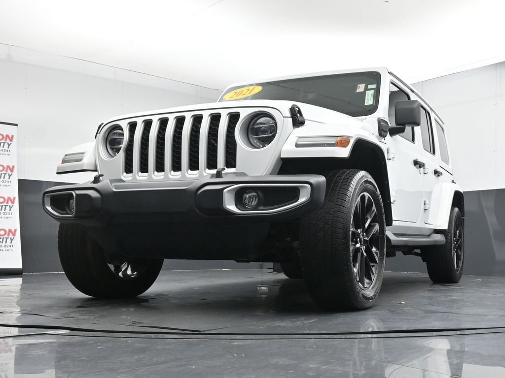 Used 2021 Jeep Wrangler Unlimited Sahara 4xe w/ Cold Weather Group image 34