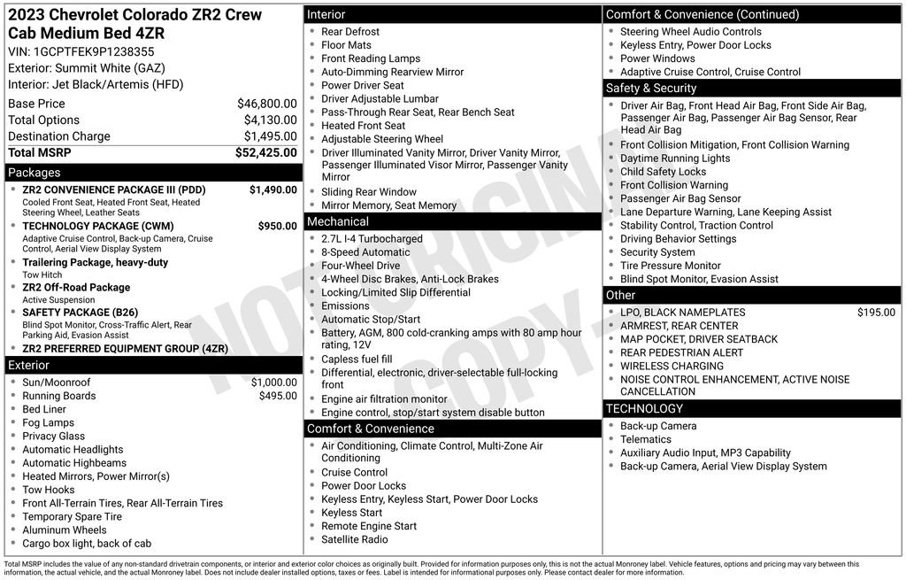 Used 2023 Chevrolet Colorado ZR2 w/ ZR2 Convenience Package III image 12