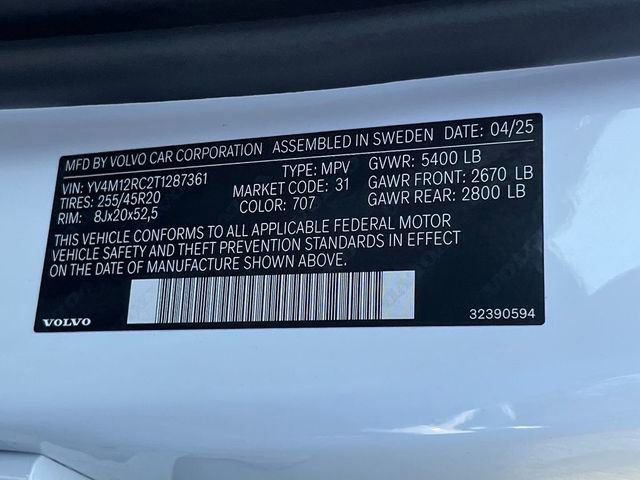 Used 2026 Volvo XC60 B5 Plus w/ Protection Package Premier image 37