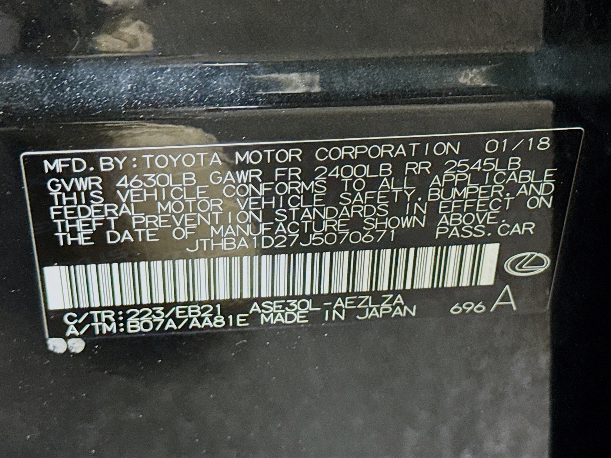 Used 2018 Lexus IS 300 w/ Premium Package RWD image 40