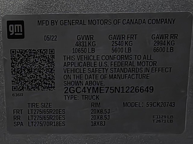 Used 2022 Chevrolet Silverado 2500 Custom w/ Custom Value Package AWD/4WD image 38