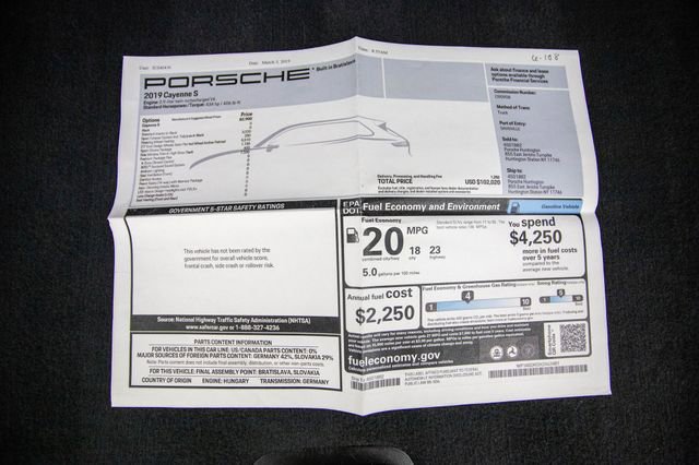 Used 2019 Porsche Cayenne S w/ Premium Plus Package image 42