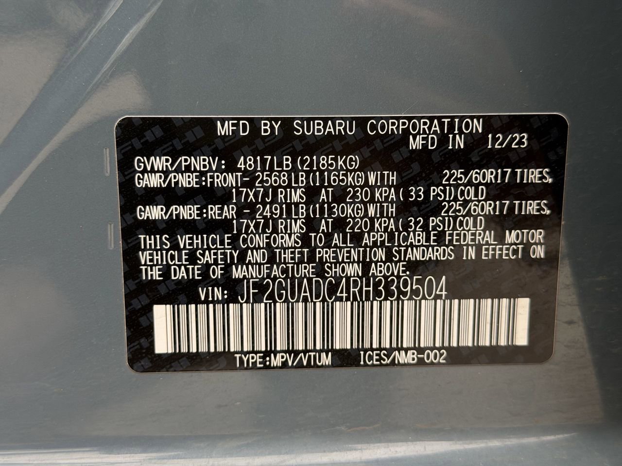 Used 2024 Subaru Crosstrek 2.0i Premium AWD/4WD image 33