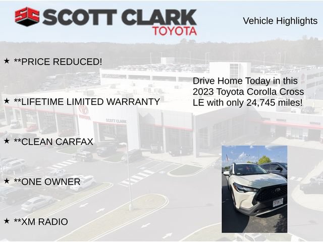Used 2023 Toyota Corolla Cross LE w/ Moonroof Package AWD/4WD image 11