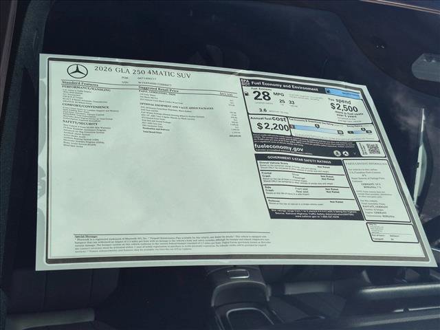 New 2026 Mercedes-Benz GLA 250 4MATIC image 18