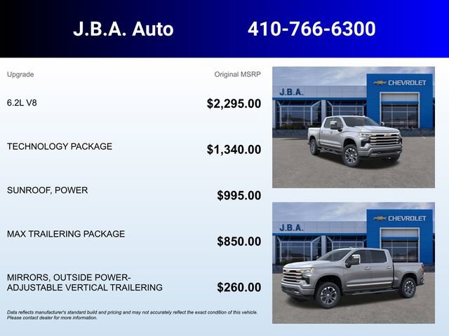 New 2026 Chevrolet Silverado 1500 High Country w/ Technology Package AWD/4WD image 5