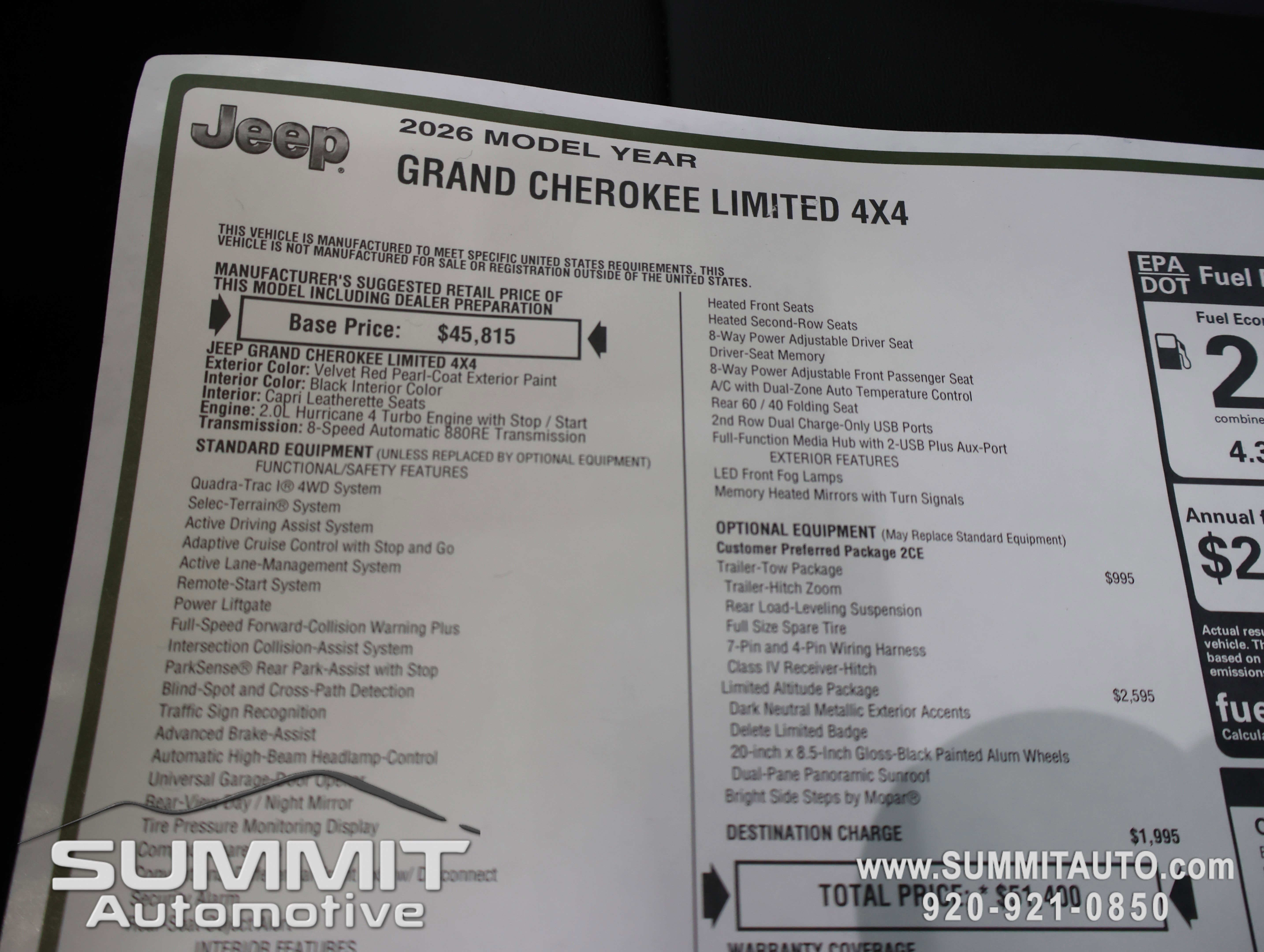 New 2026 Jeep Grand Cherokee Limited image 35