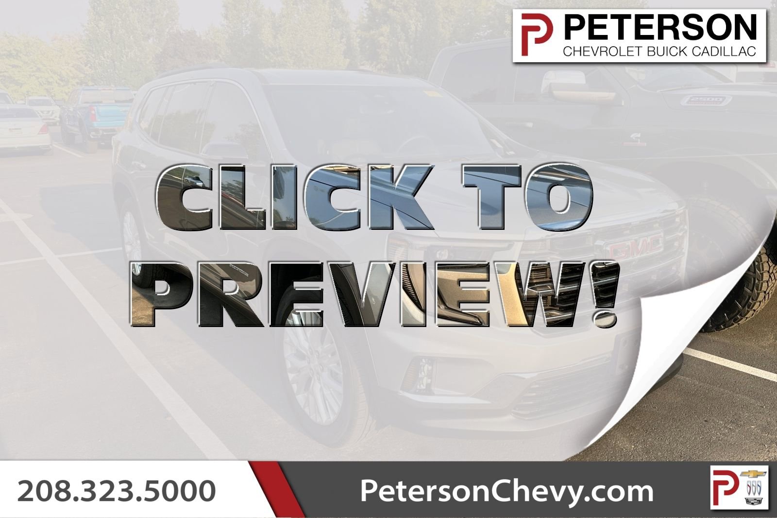 Certified 2025 GMC Acadia Elevation w/ Elevation Premium Package