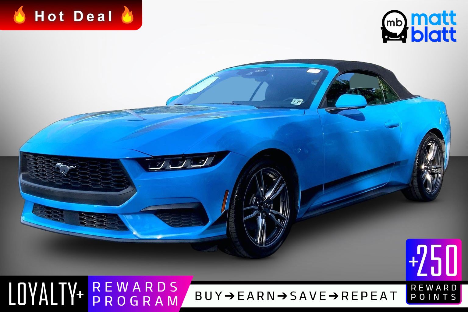 Used 2024 Ford Mustang Premium w/ Wheel & Stripe Package RWD image 1