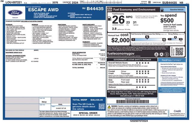 Used 2025 Ford Escape Platinum AWD/4WD image 5