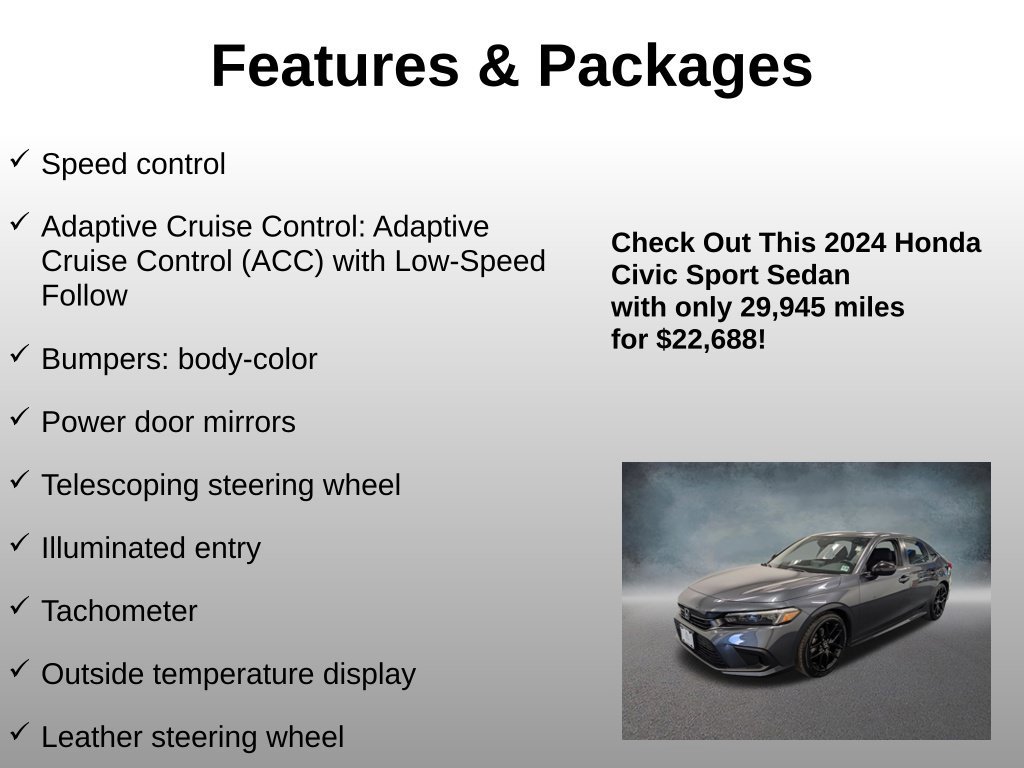 Certified 2024 Honda Civic Sport image 20