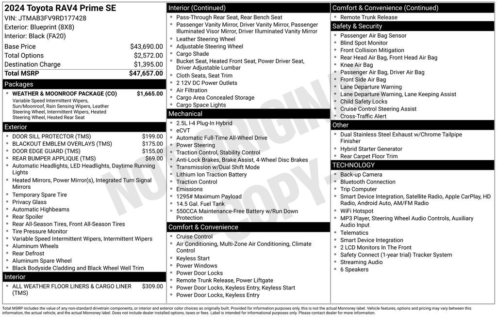 Certified 2024 Toyota RAV4 SE w/ Weather & Moonroof Package AWD/4WD image 33