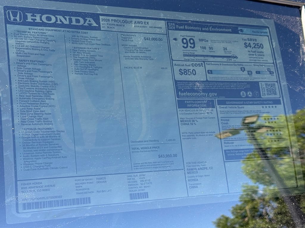 New 2026 Honda Prologue EX image 26