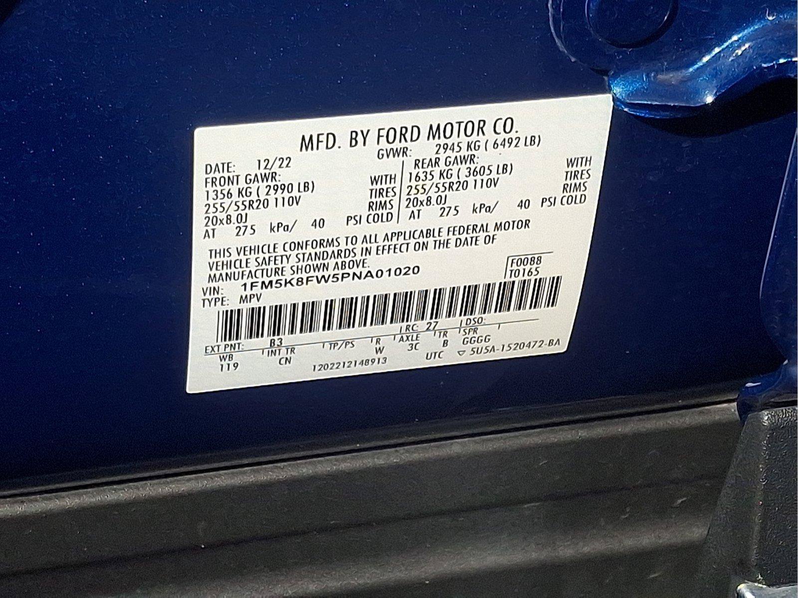 Certified 2023 Ford Explorer Limited w/ Hybrid Equipment Group 310A AWD/4WD image 23