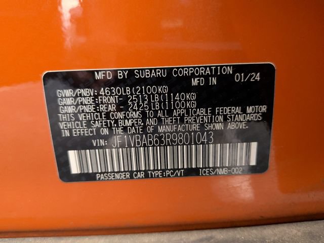 Used 2024 Subaru WRX w/ Accessory Package #2 AWD/4WD image 33