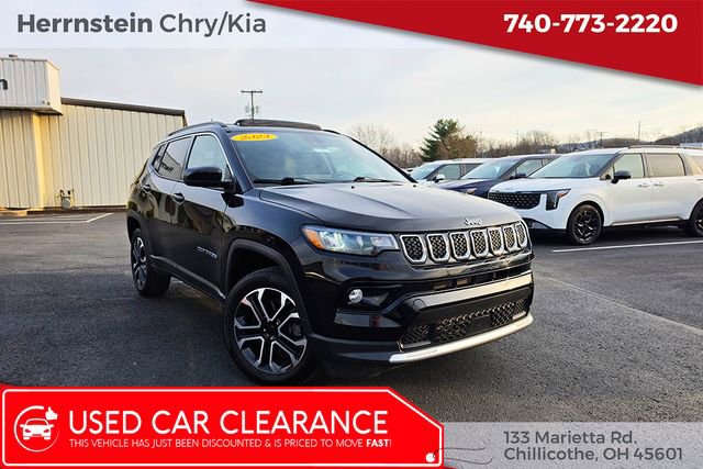 Used 2023 Jeep Compass Limited w/ Sun and Sound Group