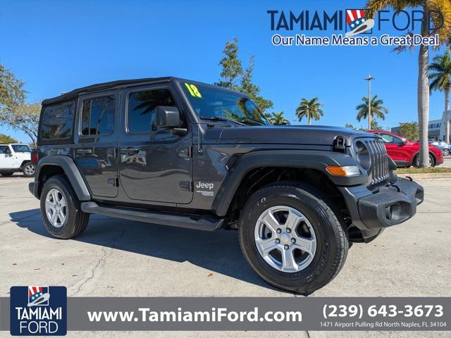 Used 2018 Jeep Wrangler Unlimited Sport S image 1