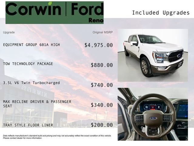 Certified 2022 Ford F150 King Ranch w/ Equipment Group 601A High image 3