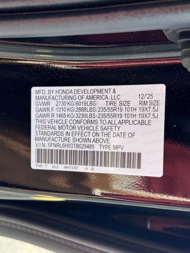 Certified 2026 Honda Odyssey Elite image 30