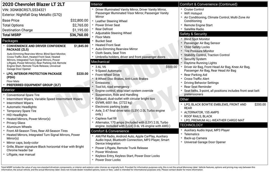 Used 2020 Chevrolet Blazer LT image 11