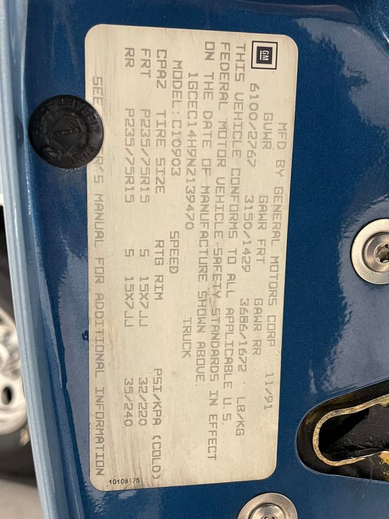 Used 1992 Chevrolet Silverado 1500 2WD Regular Cab image 53