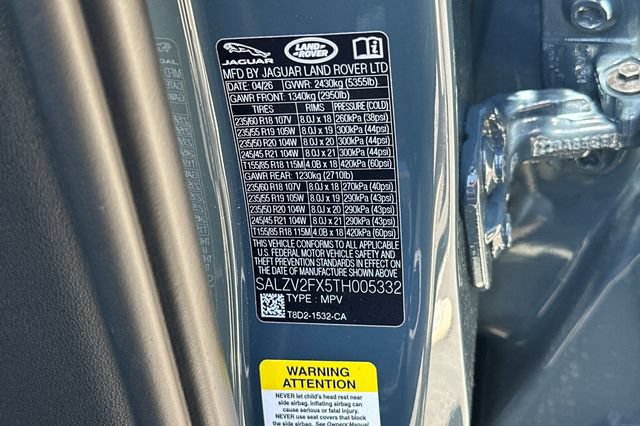 New 2026 Land Rover Range Rover Evoque Hoxton AWD/4WD image 27